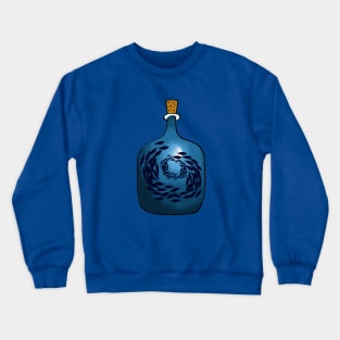 A Bottle of Fish Crewneck Sweatshirt